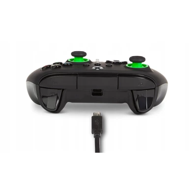 PowerA EnWired Xbox Series X|S / Xbox One vezetékes fekete-zöld kontroller PowerA EnWired Xbox Series X|S / Xbox One vezetékes fekete-zöld kontroller