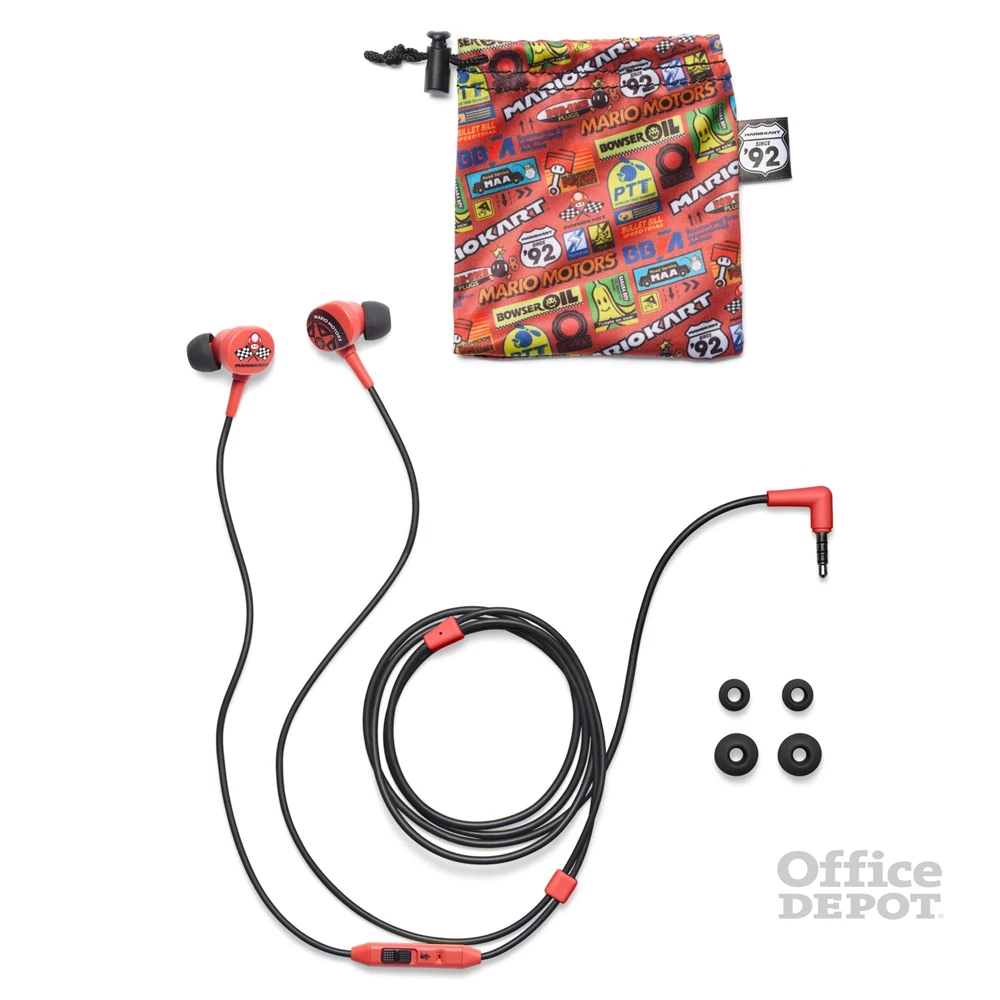 PowerA NSHS0399-01 Nintendo Switch vezetékes Mario Kart Motors mikrofonos fülhallgató