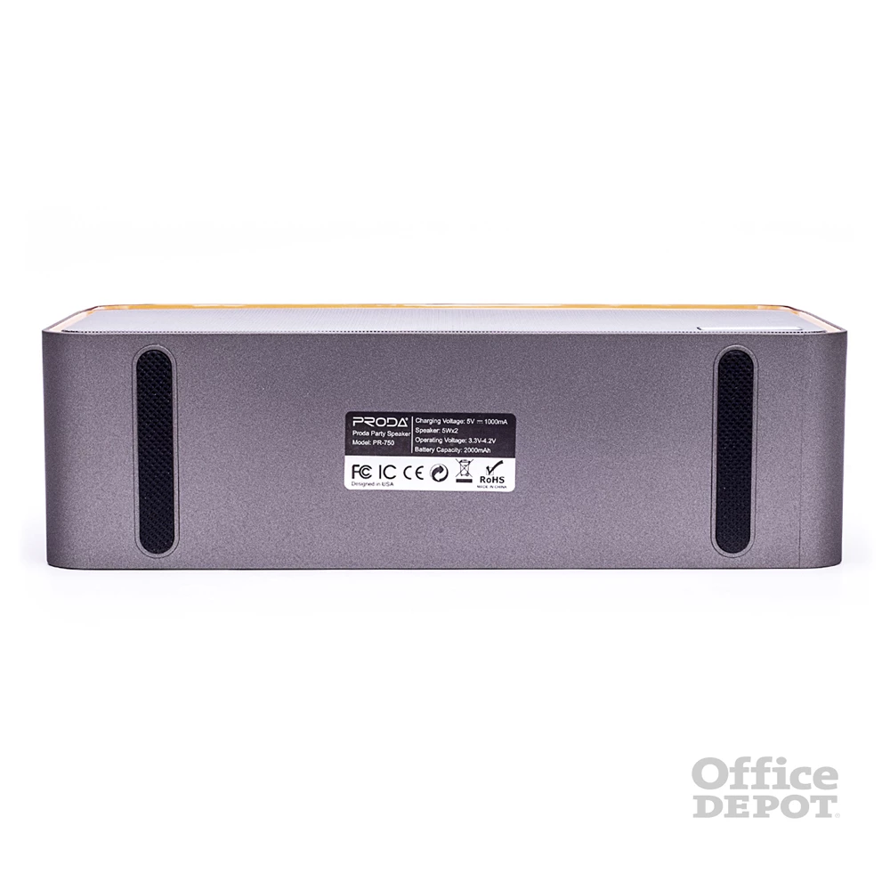 Proda PR-750 Party Bluetooth hangszóró beépített FM rádióval