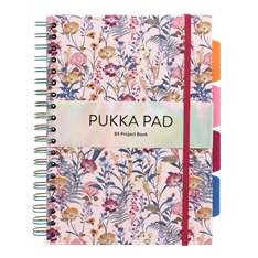Pukka Pad Project Book Bloom B5 PP 200 oldalas vonalas spirálfüzet Pukka Pad Project Book Bloom B5 PP 200 oldalas vonalas spirálfüzet