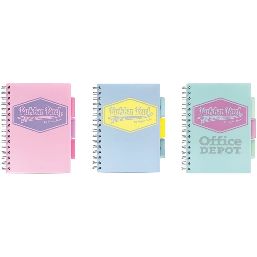 Pukka Pad Project Book Pastel A5 vonalas spirálfüzet