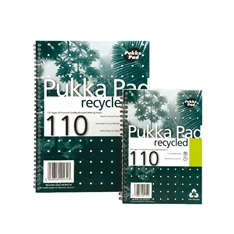 Pukka Pad Recycled A4 110 oldalas vonalas spirálfüzet Pukka Pad Recycled A4 110 oldalas vonalas spirálfüzet