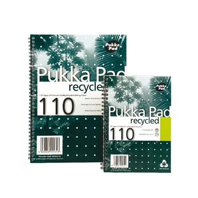 Pukka Pad Recycled A4 110 oldalas vonalas spirálfüzet Pukka Pad Recycled A4 110 oldalas vonalas spirálfüzet
