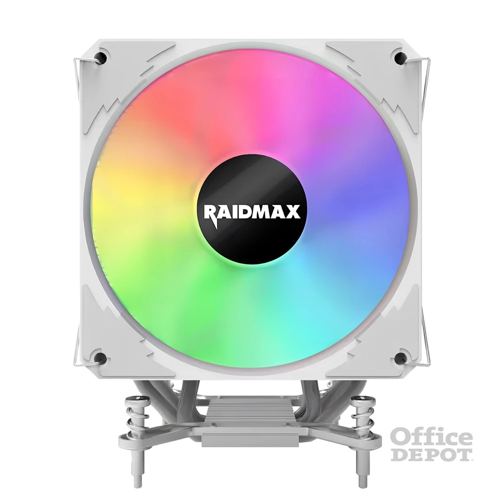 RAIDMAX AC1204KPW ARGB 120mm fehér processzor hűtő