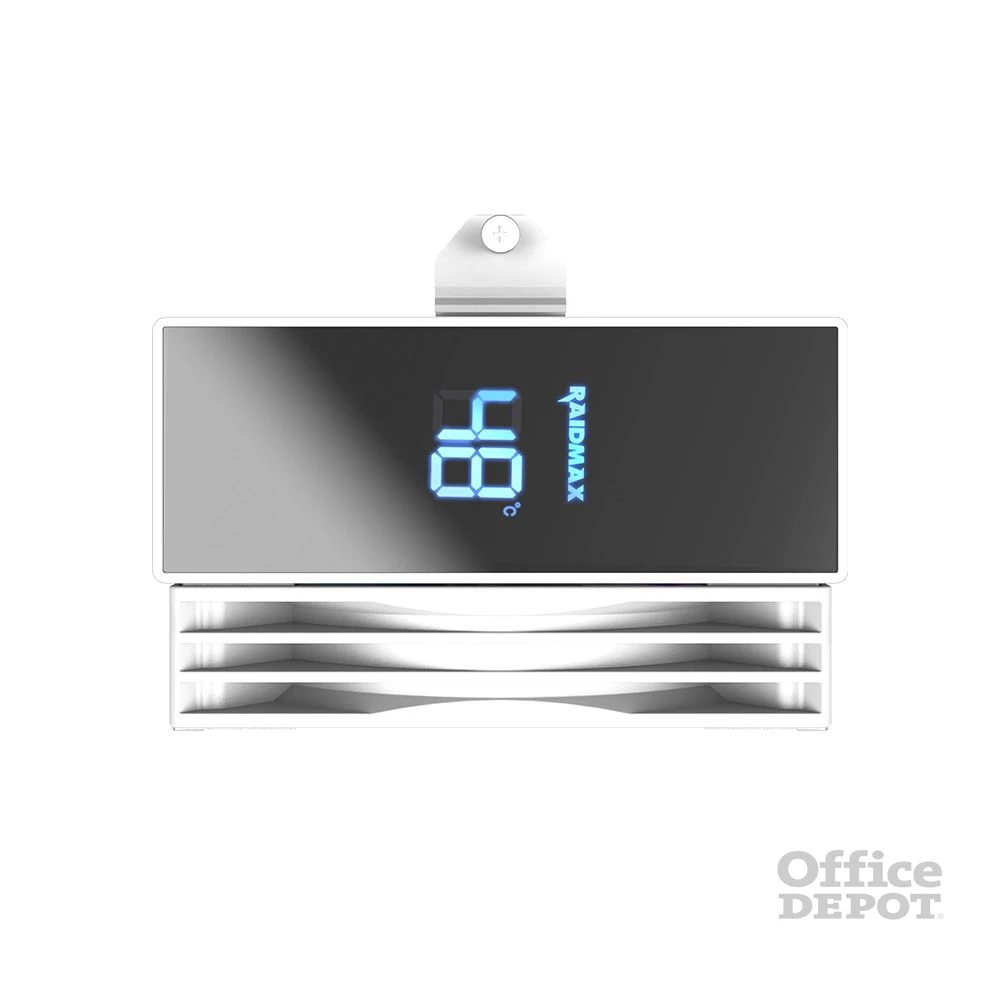 RAIDMAX AM1204W ARGB 120mm fehér hőfok kijelzős processzor hűtő