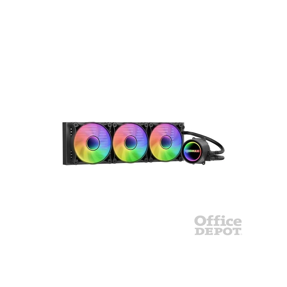 RAIDMAX INFINITA LS360 360mm ARGB fekete vízhűtéses processzor hűtő