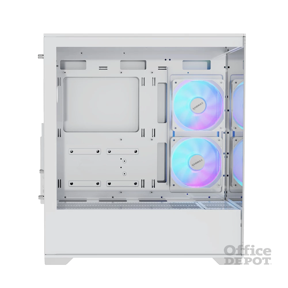 RAIDMAX i801 fehér (táp nélküli) ablakos ATX ház