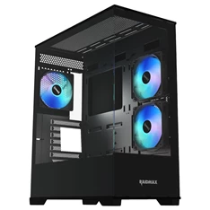 RAIDMAX i801 fekete (táp nélküli) ablakos ATX ház RAIDMAX i801 fekete (táp nélküli) ablakos ATX ház