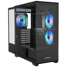 RAIDMAX i801 fekete (táp nélküli) ablakos ATX ház RAIDMAX i801 fekete (táp nélküli) ablakos ATX ház