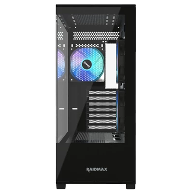 RAIDMAX i801 fekete (táp nélküli) ablakos ATX ház RAIDMAX i801 fekete (táp nélküli) ablakos ATX ház