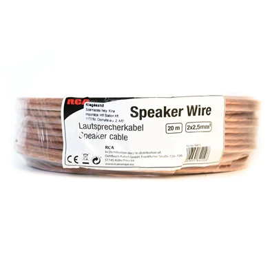 RCA 84010 20m 2x2,5mm hangszórókábel RCA 84010 20m 2x2,5mm hangszórókábel