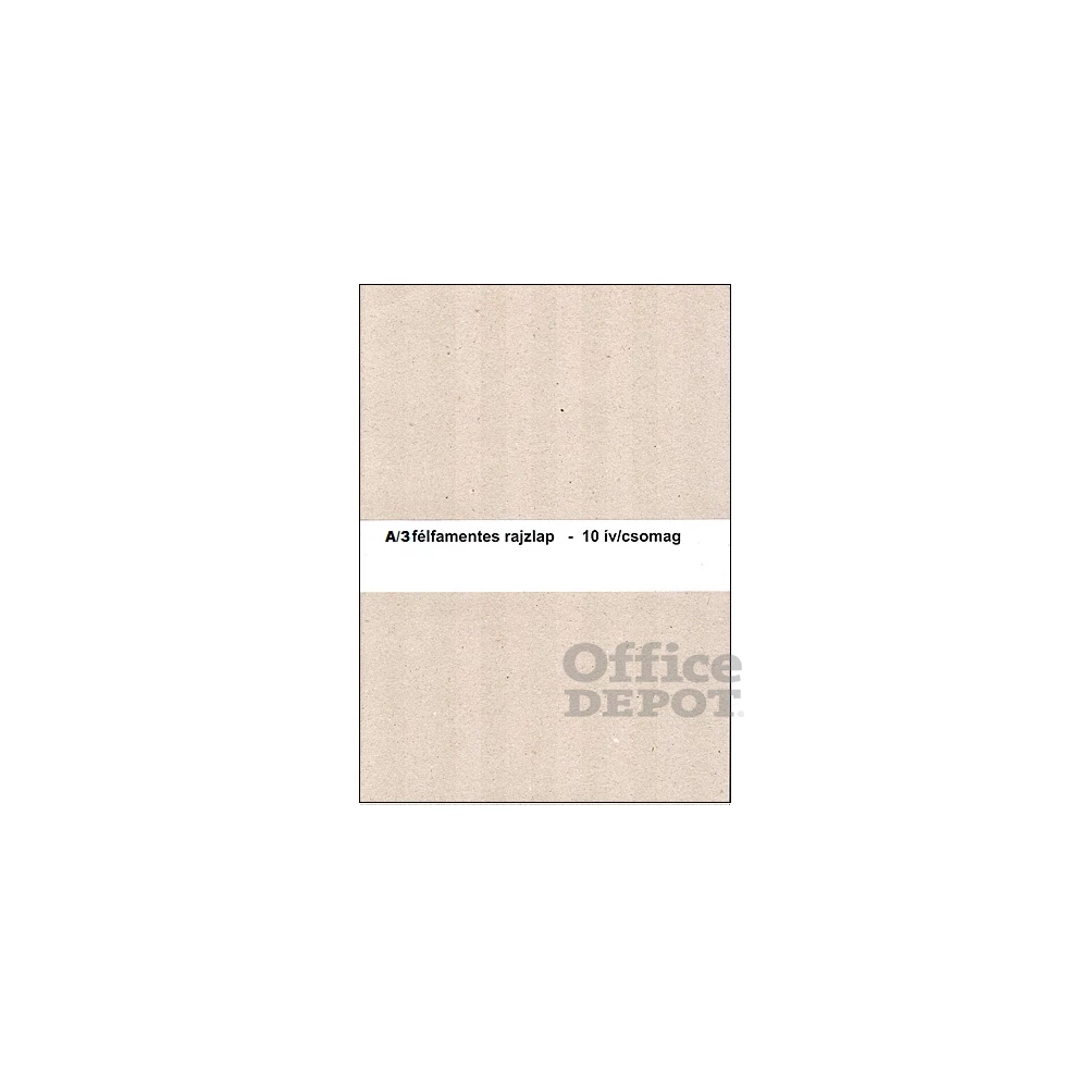 A3 félfamentes 10db/csomag rajzlap