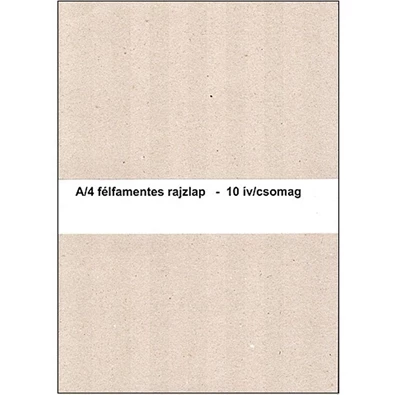 A4 félfamentes 10db rajzlap A4 félfamentes 10db rajzlap
