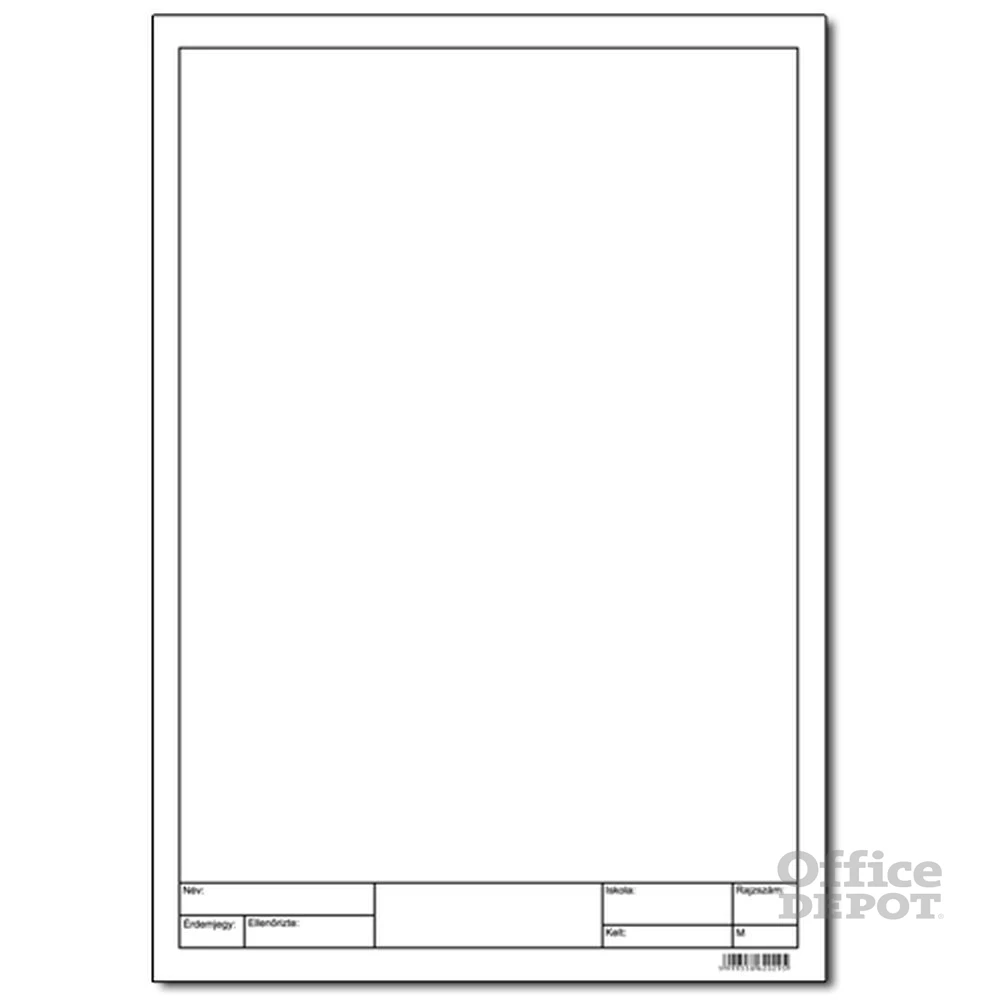 A4 keretezett 10db-os rajzlap