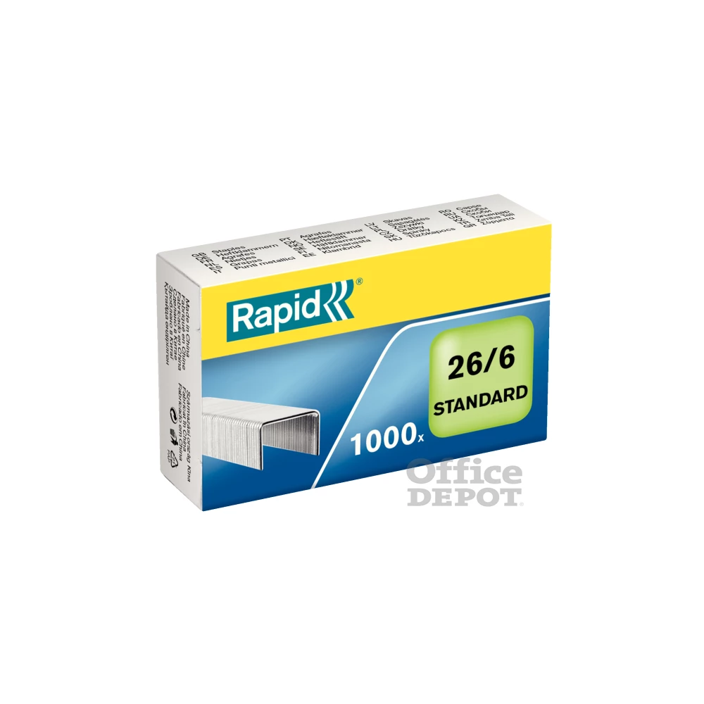 Rapid Standard 26/6 1000db/doboz fűzőkapocs