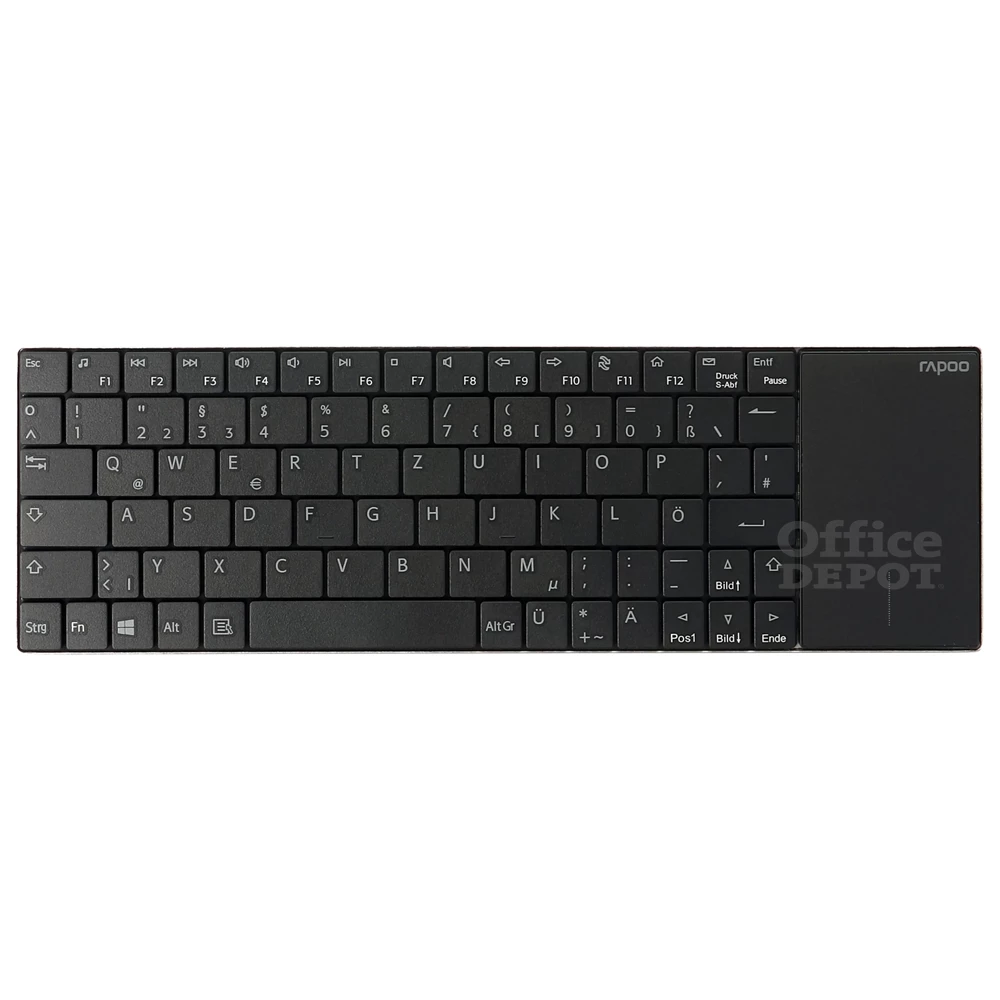 Rapoo 00157233 "E2710" HUN fekete vezeték nélküli Touchpad billentyűzet