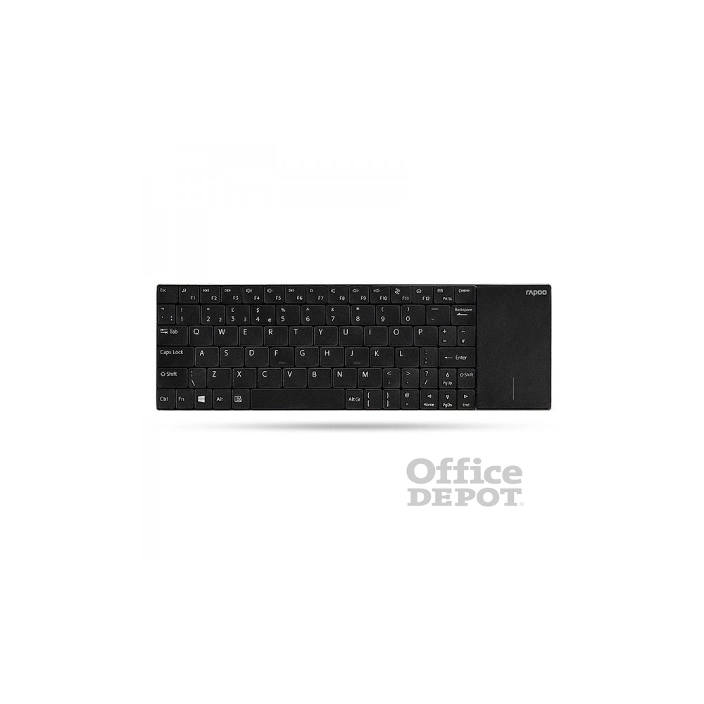 Rapoo 00157233 "E2710" HUN fekete vezeték nélküli Touchpad billentyűzet