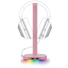 Razer Base Station V2 Chroma rózsaszín headset állvány és USB hub Razer Base Station V2 Chroma rózsaszín headset állvány és USB hub