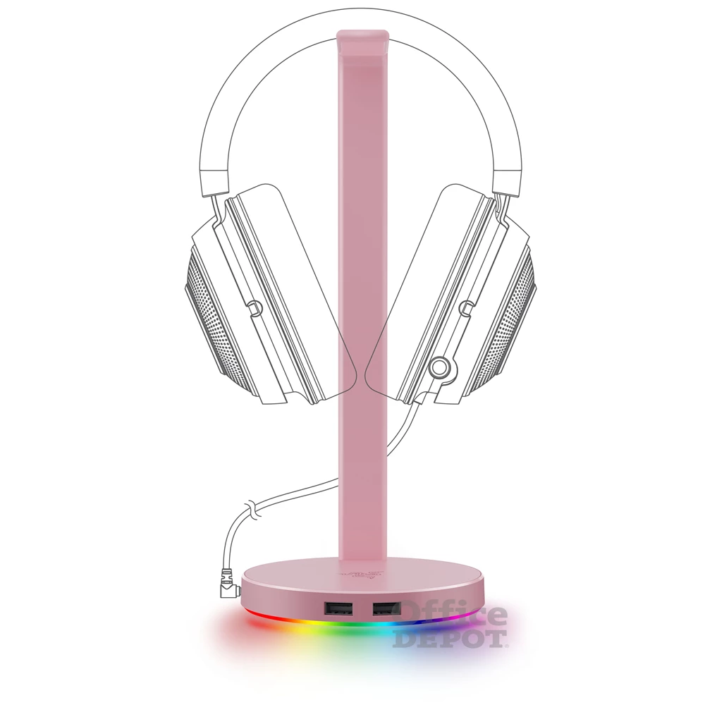 Razer Base Station V2 Chroma rózsaszín headset állvány és USB hub