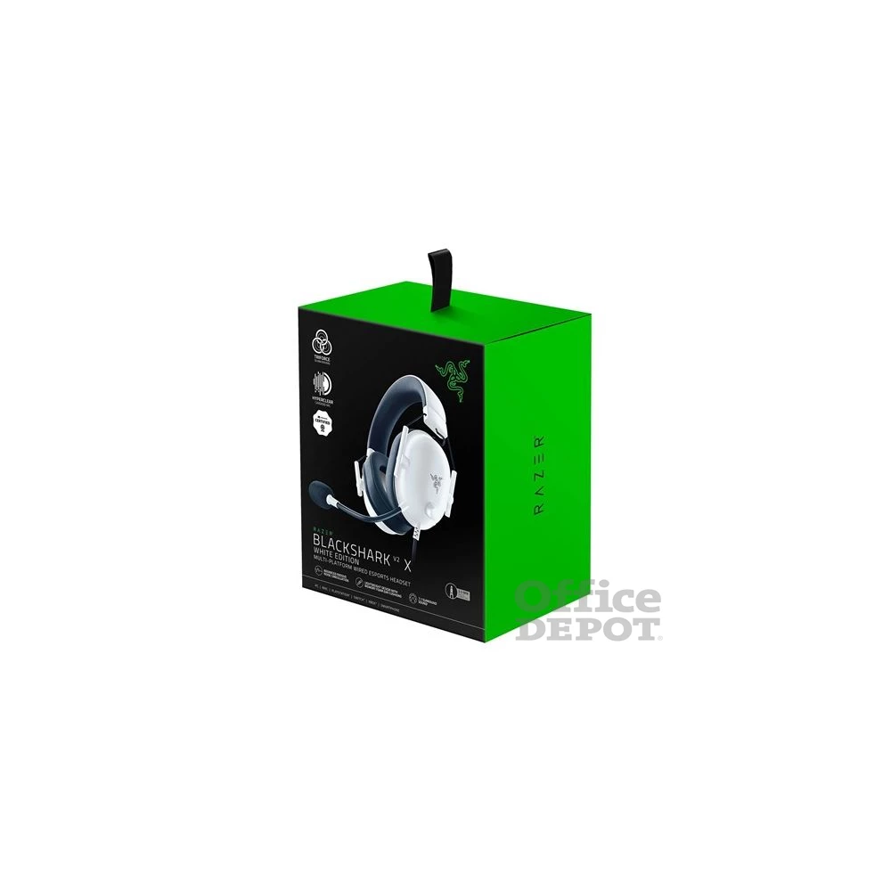 Razer Blackshark V2 X fehér gamer headset