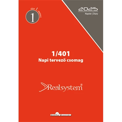 Realsystem 1/401 éves napi beosztású gyűrűs naptár kiegészítő Realsystem 1/401 éves napi beosztású gyűrűs naptár kiegészítő