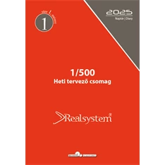 Realsystem 1/500 éves heti beosztású gyűrűs naptár kiegészítő