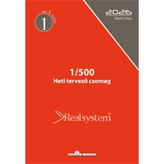 Realsystem 1/500 éves heti beosztású gyűrűs naptár kiegészítő