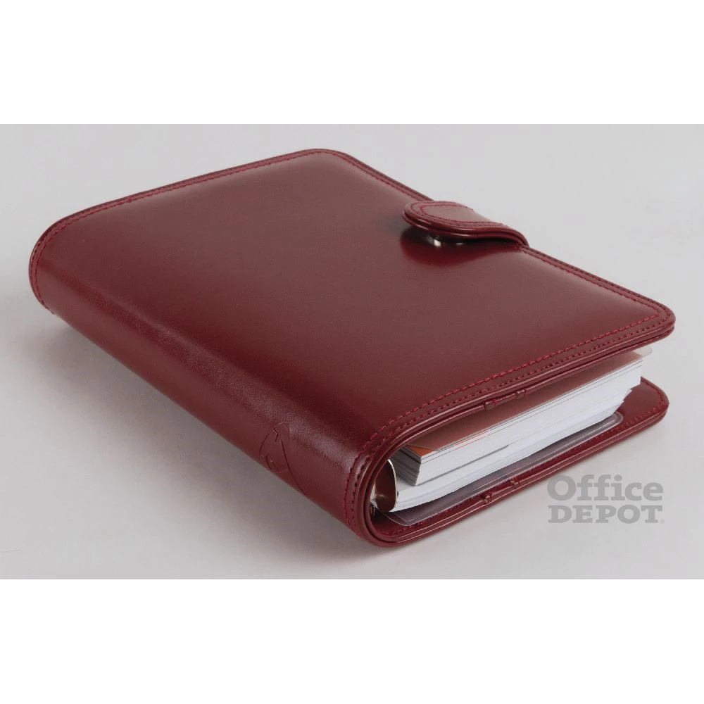 Realsystem 2/160 műbőr bordó gyűrűs kalendárium