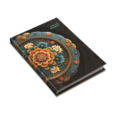 Realsystem 2026 2-Day 5441-64 mandala B6 kétnapos beosztású zsebnaptár