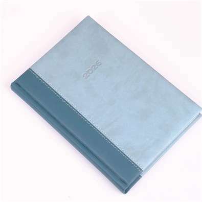 Realsystem 2026 Linett 5321-34 A5 napi beosztású kék-türkiz határidőnapló