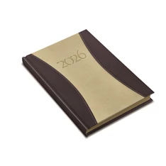 Realsystem 2026 PrémiumA 9612-77 B5 heti beosztású drapp határidőnapló