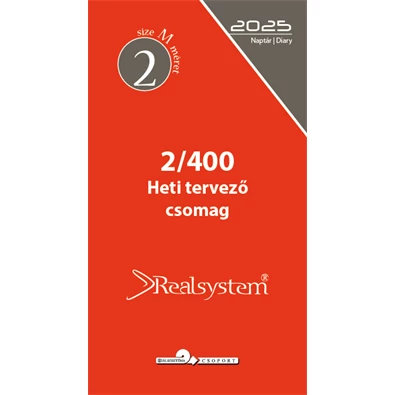 Realsystem 2/400 éves heti beosztású gyűrűs naptár kiegészítő Realsystem 2/400 éves heti beosztású gyűrűs naptár kiegészítő