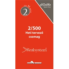 Realsystem 2/500 éves heti beosztású gyűrűs naptár kiegészítő
