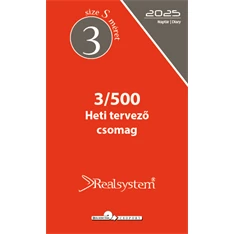 Realsystem 3/500 éves heti beosztású gyűrűs naptár kiegészítő Realsystem 3/500 éves heti beosztású gyűrűs naptár kiegészítő