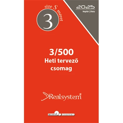 Realsystem 3/500 éves heti beosztású gyűrűs naptár kiegészítő Realsystem 3/500 éves heti beosztású gyűrűs naptár kiegészítő
