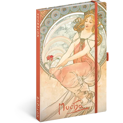 Realsystem Alphonse Mucha 5416 keményfedeles vonalas notesz Realsystem Alphonse Mucha 5416 keményfedeles vonalas notesz