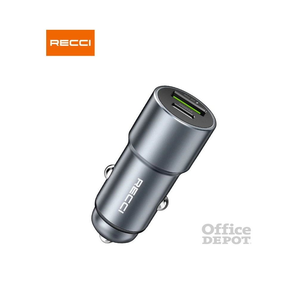 Recci RCC-P01 42,5W Type C/Type A autós töltő