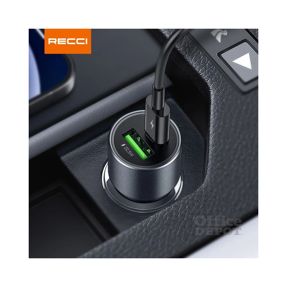 Recci RCC-P01 42,5W Type C/Type A autós töltő