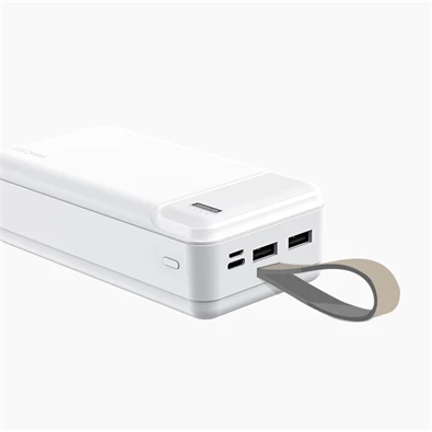 Recci RPB-N38 TypeC 2USB 30.000mAh fehér power bank Recci RPB-N38 TypeC 2USB 30.000mAh fehér power bank