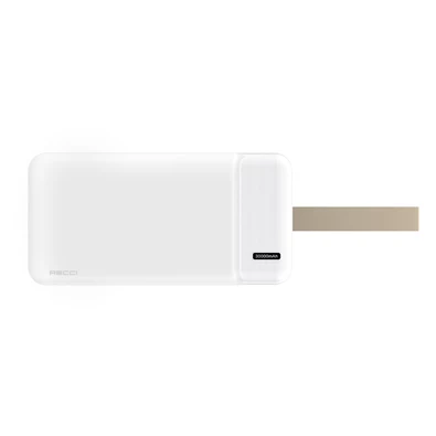 Recci RPB-N38 TypeC 2USB 30.000mAh fehér power bank Recci RPB-N38 TypeC 2USB 30.000mAh fehér power bank