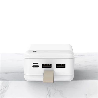 Recci RPB-N38 TypeC 2USB 30.000mAh fehér power bank Recci RPB-N38 TypeC 2USB 30.000mAh fehér power bank