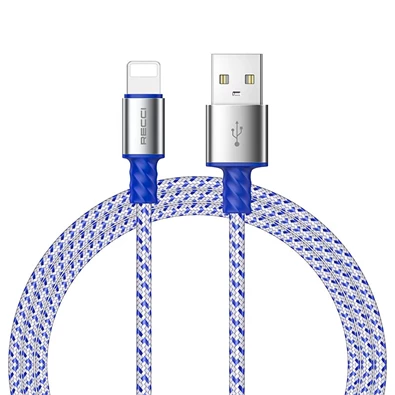 Recci RTC-N32L 1m Lightning - USB textil borítású adat- és töltőkábel Recci RTC-N32L 1m Lightning - USB textil borítású adat- és töltőkábel