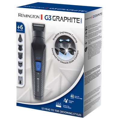 Remington PG3000 Graphite férfi testszőrtelenítő készlet Remington PG3000 Graphite férfi testszőrtelenítő készlet