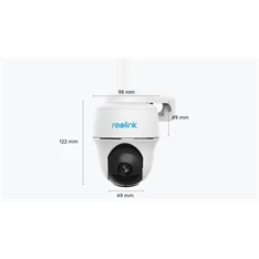 Reolink GO PT Plus /4 MP/H265/95°/IR10m/4G/akkumulátoros IP PT dómkamera + napelemes töltő Reolink GO PT Plus /4 MP/H265/95°/IR10m/4G/akkumulátoros IP PT dómkamera + napelemes töltő