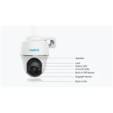 Reolink GO PT Plus /4 MP/H265/95°/IR10m/4G/akkumulátoros IP PT dómkamera + napelemes töltő Reolink GO PT Plus /4 MP/H265/95°/IR10m/4G/akkumulátoros IP PT dómkamera + napelemes töltő
