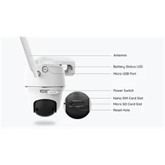 Reolink GO PT Plus /4 MP/H265/95°/IR10m/4G/akkumulátoros IP PT dómkamera + napelemes töltő Reolink GO PT Plus /4 MP/H265/95°/IR10m/4G/akkumulátoros IP PT dómkamera + napelemes töltő