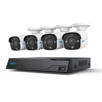 Reolink NVS8-8MB4 4K IP kamera szett, 4 csőkamerával beépített 2TB HDD-vel Reolink NVS8-8MB4 4K IP kamera szett, 4 csőkamerával beépített 2TB HDD-vel