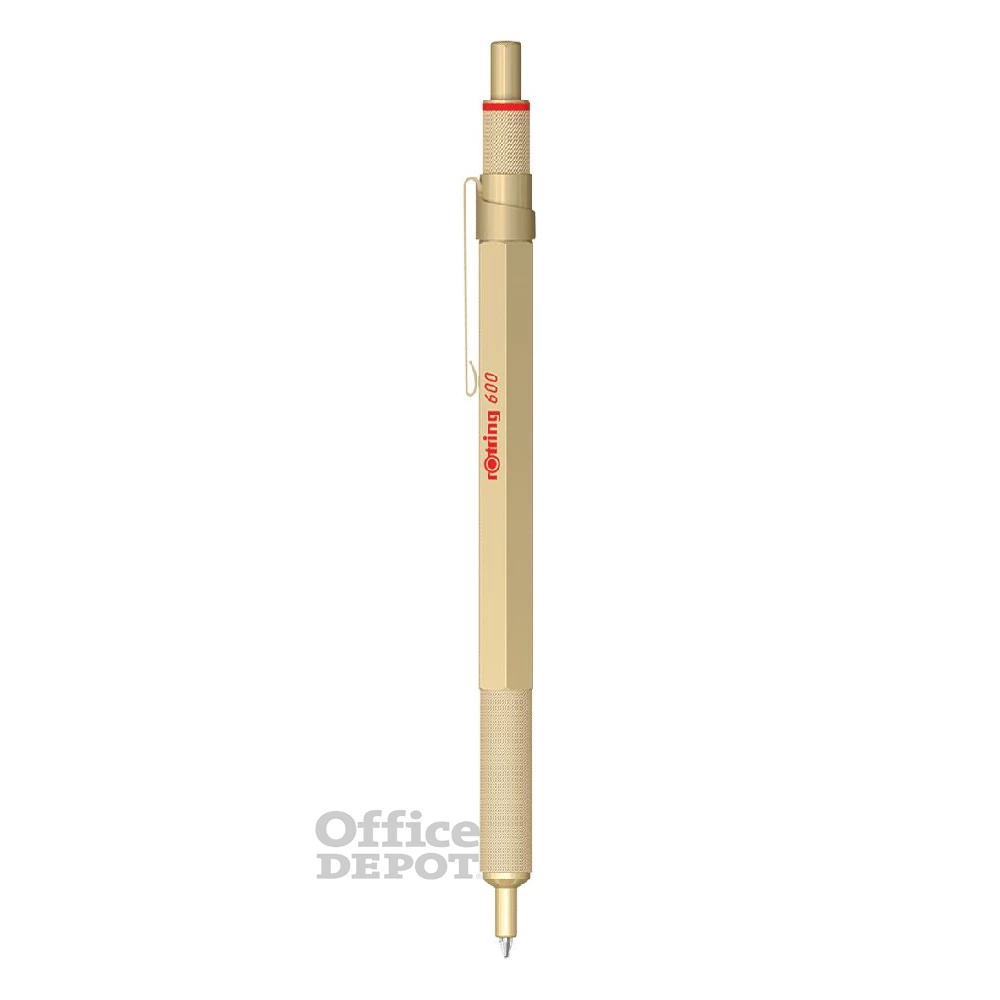 Rotring 600 1,0 mm nyomógombos arany golyóstoll