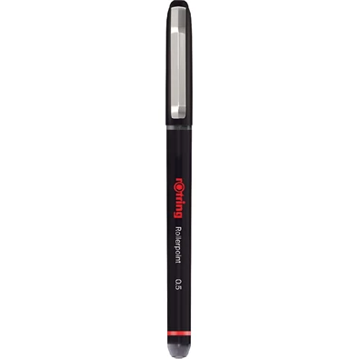 Rotring Rollerpoint 0,5 mm kupakos fekete rollertoll Rotring Rollerpoint 0,5 mm kupakos fekete rollertoll