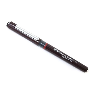 Rotring Tikky Graphic 0,3mm bordó tűfilc Rotring Tikky Graphic 0,3mm bordó tűfilc
